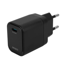 USB-C-väggladdare, 1x USB-C PD, 20 W, svart (ny)