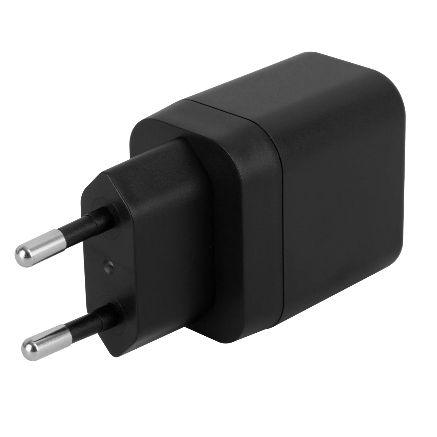 USB-C-väggladdare, 1x USB-C PD, 20 W, svart (ny)
