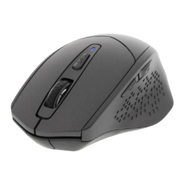 Tyst Bluetooth-mus, 800-1600 DPI, 4 knappar, drivs med 1xAA (ingår ej), mörk grå(ny)