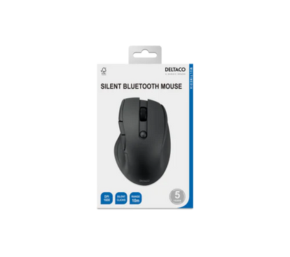 Tyst Bluetooth mus 5 knappar, 600–1200 DPI, svart(ny)