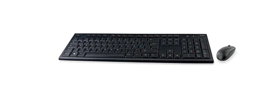 Trådlöst tangentbord och mus, USB, 10m, nordisk, svart (ny)