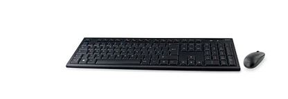 Trådlöst tangentbord och mus, USB, 10m, nordisk, svart (ny)